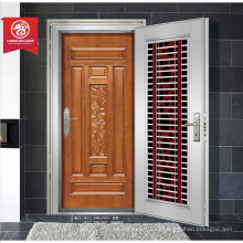 China best-seller estilo moderno calificado puerta de seguridad / puerta de seguridad